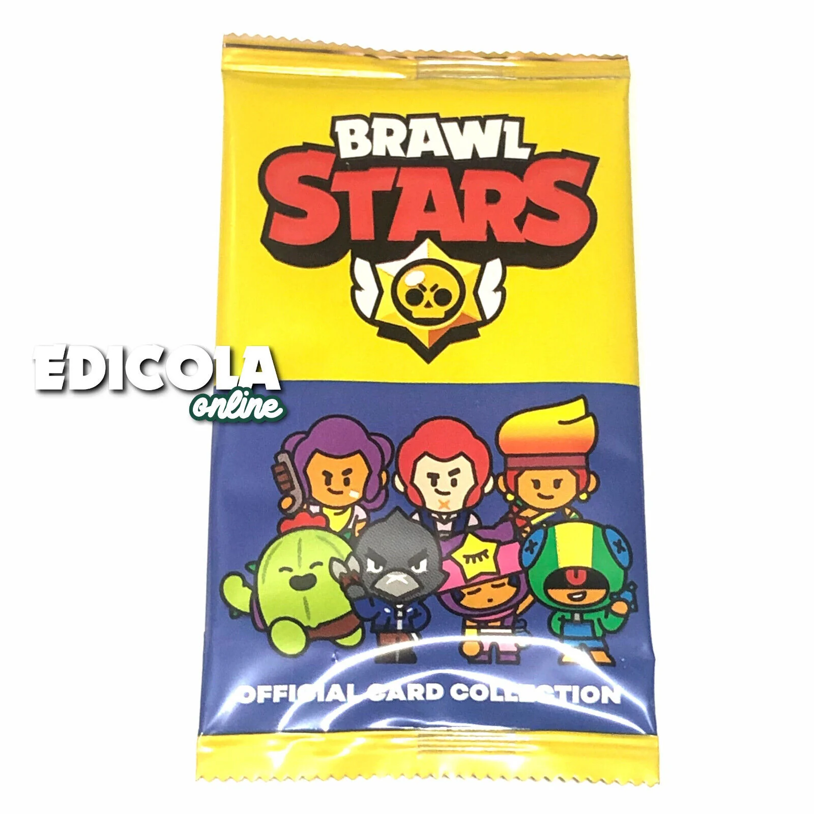 Bustina di BRAWL STARS Sigillata contiene 5 Carte Cards Official Collection - Serie 1 Gialla (2022) - Image 4