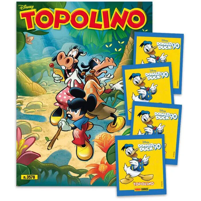 Set Completo 5/5 Album e Bustine di Figurine PAPERINO 90 Anni Donal Duck + Fumetti Topolino - Image 4