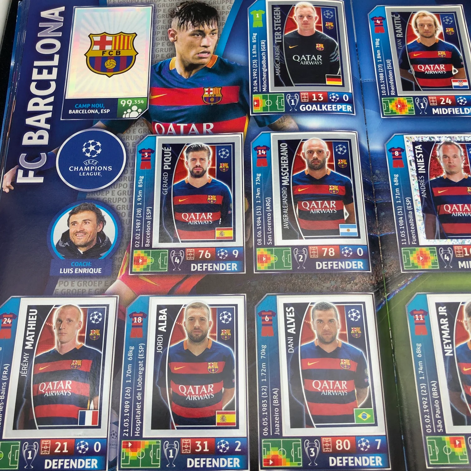 Album Completo di Figurine Calciatori CHAMPIONS LEAGUE 2015-16 Topps Uefa 2016 - Image 12