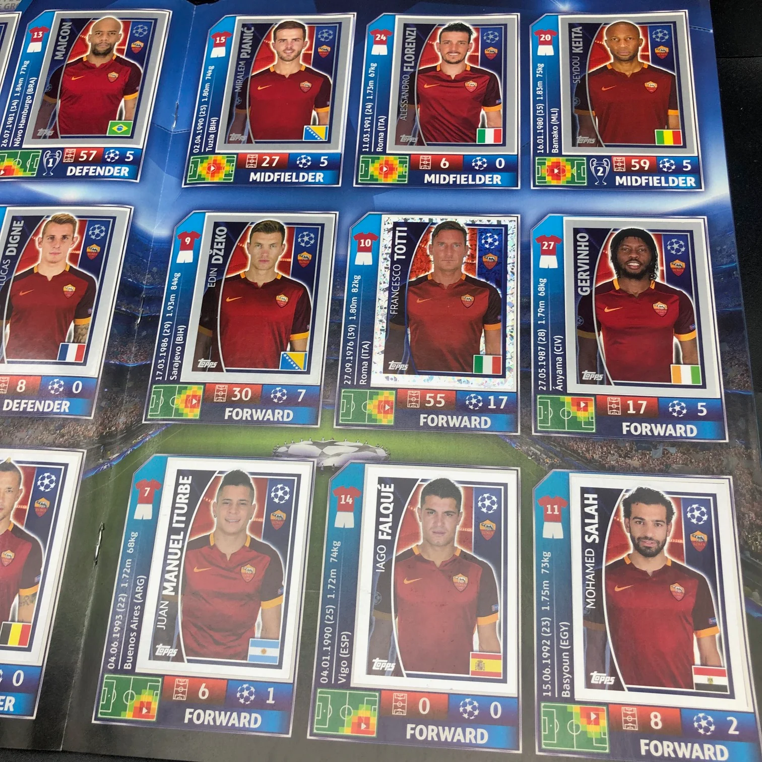 Album Completo di Figurine Calciatori CHAMPIONS LEAGUE 2015-16 Topps Uefa 2016 - Image 15