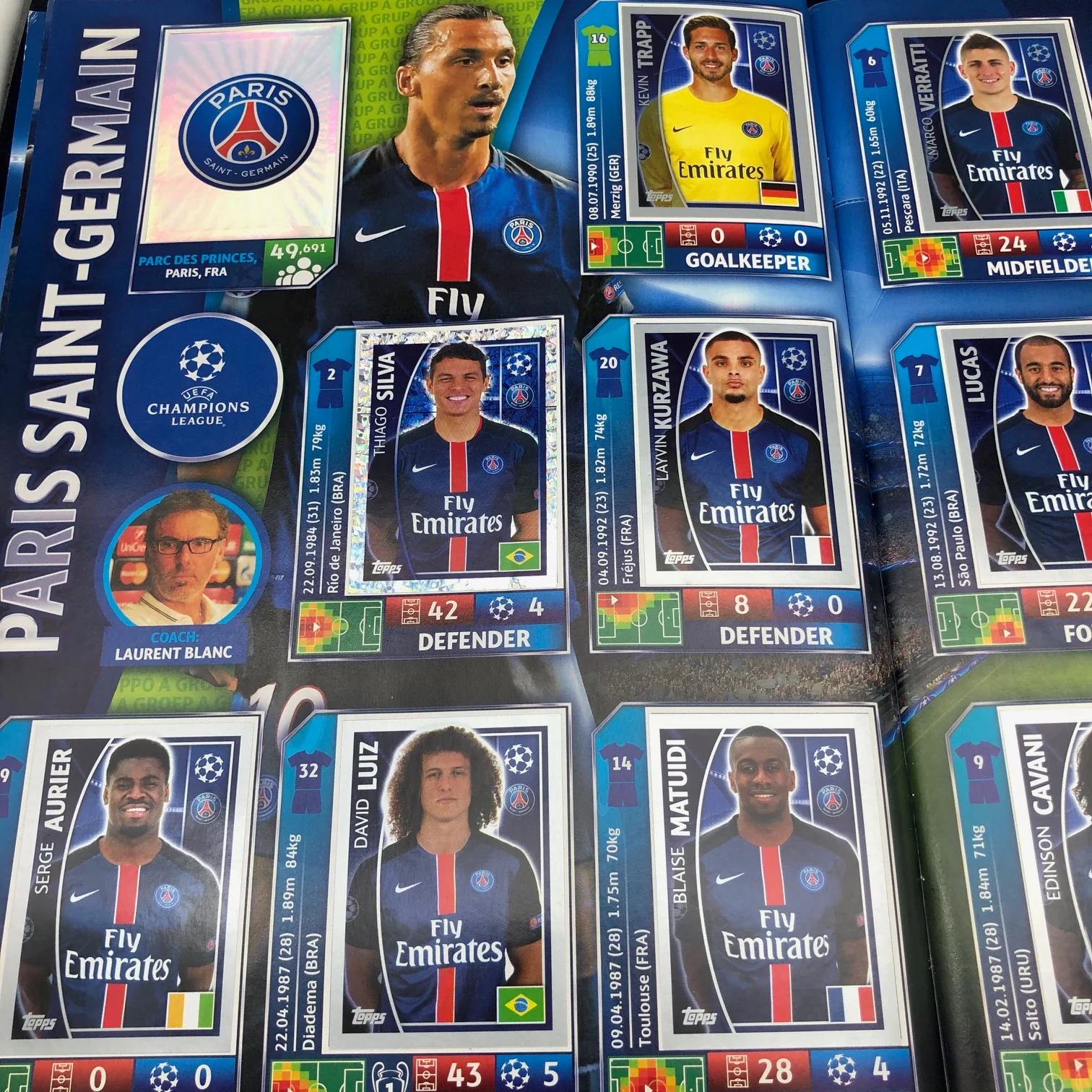 Album Completo di Figurine Calciatori CHAMPIONS LEAGUE 2015-16 Topps Uefa 2016 - Image 4