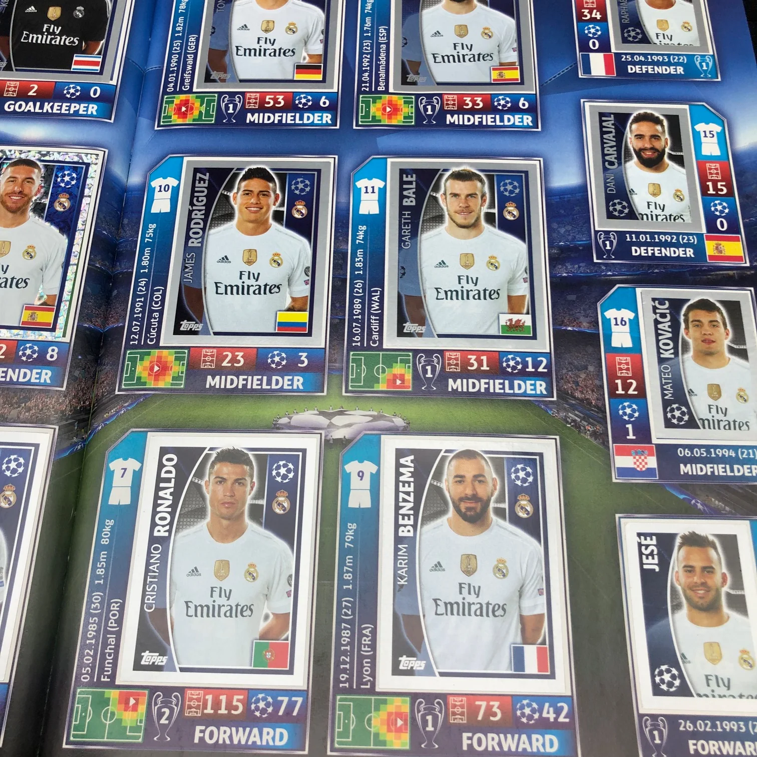 Album Completo di Figurine Calciatori CHAMPIONS LEAGUE 2015-16 Topps Uefa 2016 - Image 7