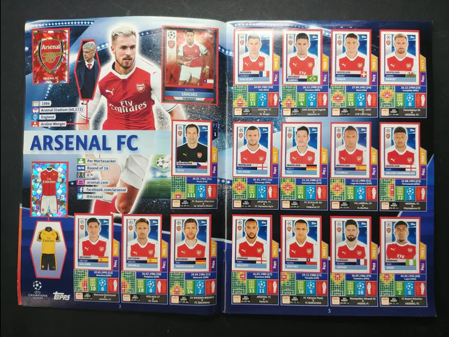 Album Completo di Figurine Calciatori CHAMPIONS LEAGUE 2016-17 Topps Uefa 2017 - Image 11