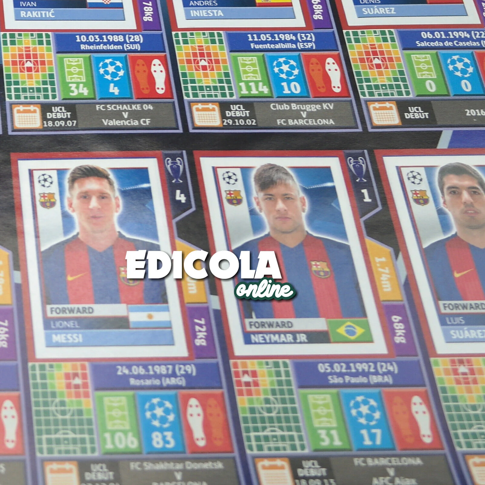 Album Completo di Figurine Calciatori CHAMPIONS LEAGUE 2016-17 Topps Uefa 2017 - Image 20