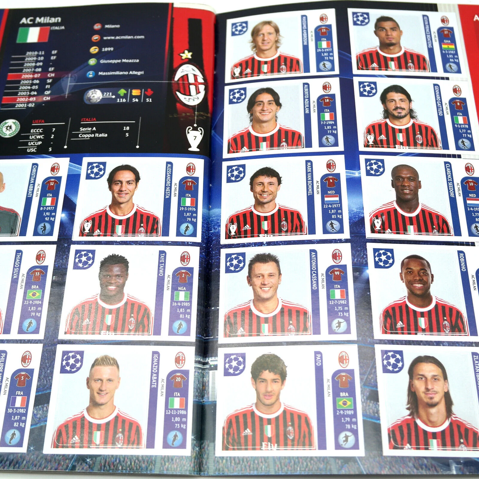 Album Completo di Figurine Calciatori Panini CHAMPIONS LEAGUE 2011-12 Uefa 2012 - Image 19