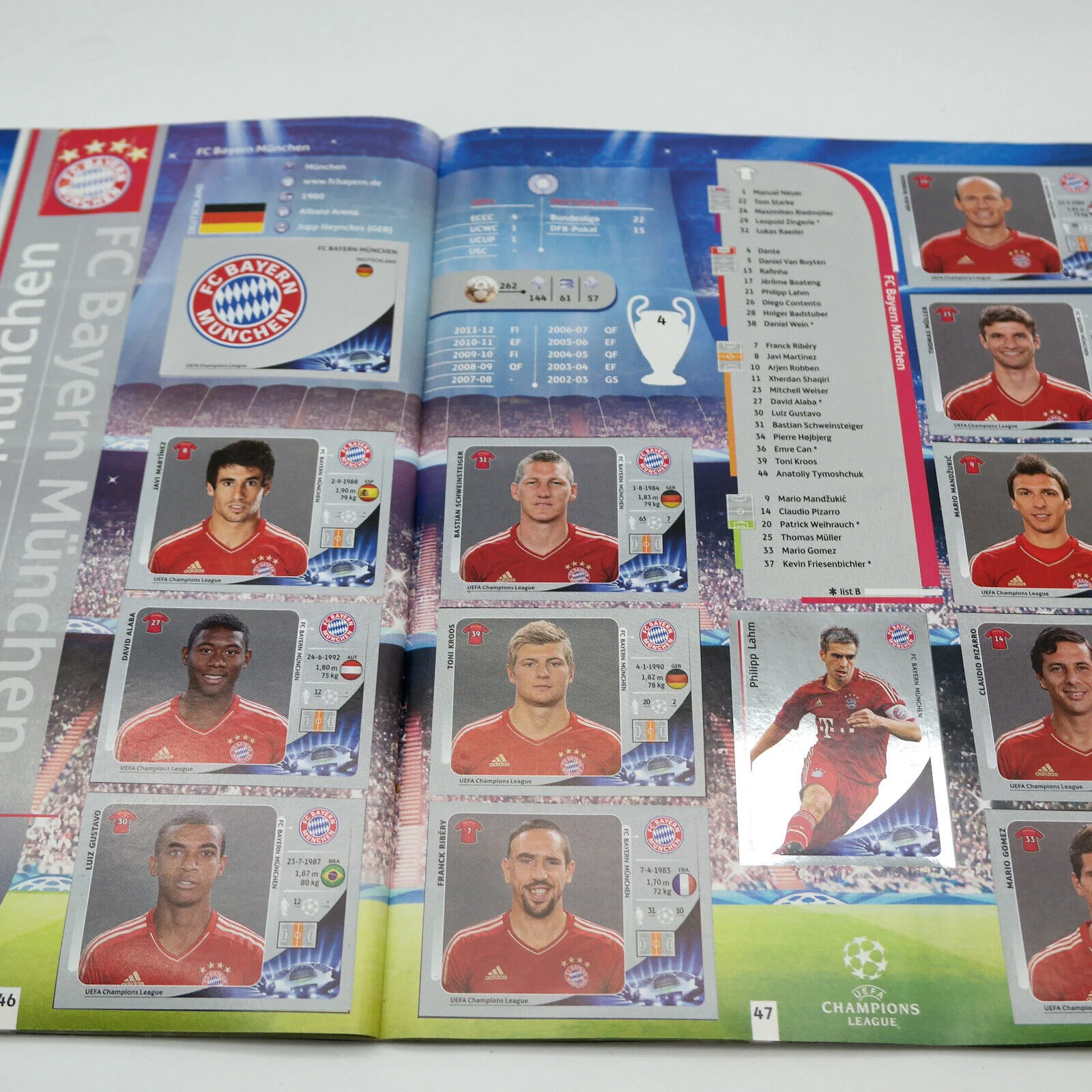 Album Completo di Figurine Calciatori Panini CHAMPIONS LEAGUE 2012-13 Uefa 2013 - Image 11