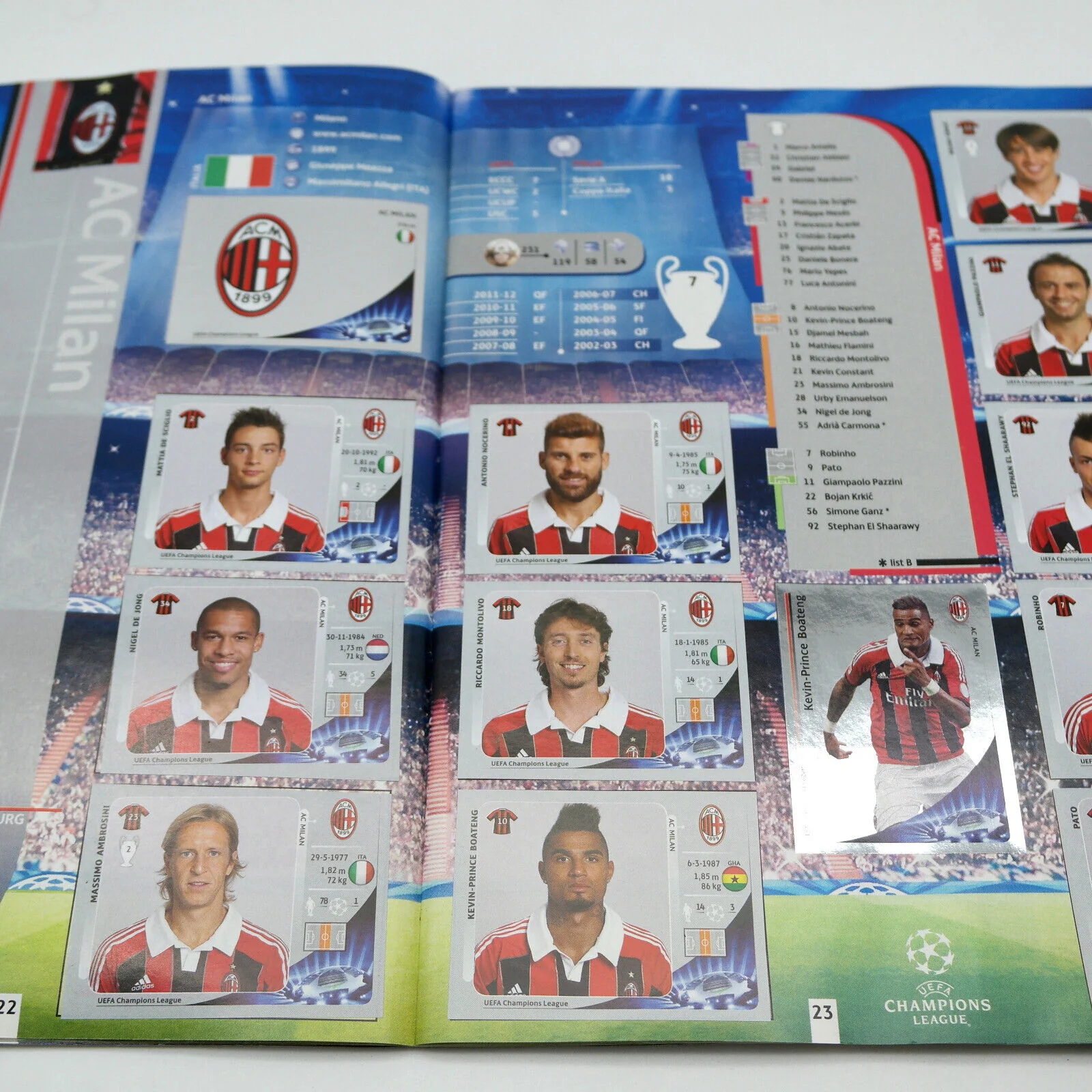 Album Completo di Figurine Calciatori Panini CHAMPIONS LEAGUE 2012-13 Uefa 2013 - Image 5