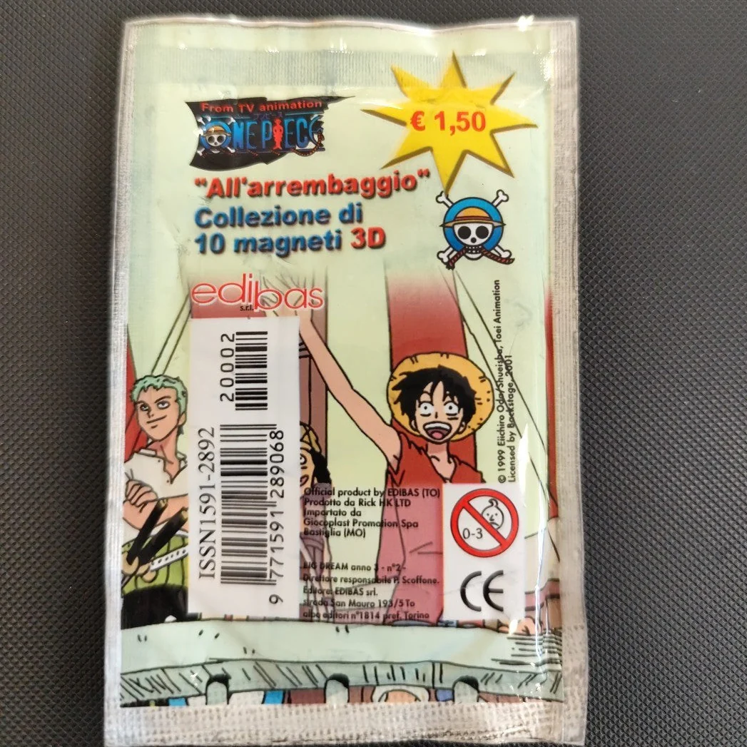 Bustina Sigillata di ONE PIECE All' Arembaggio - Personaggio Magnete 3D Ufficiale della Serie TV - Image 3