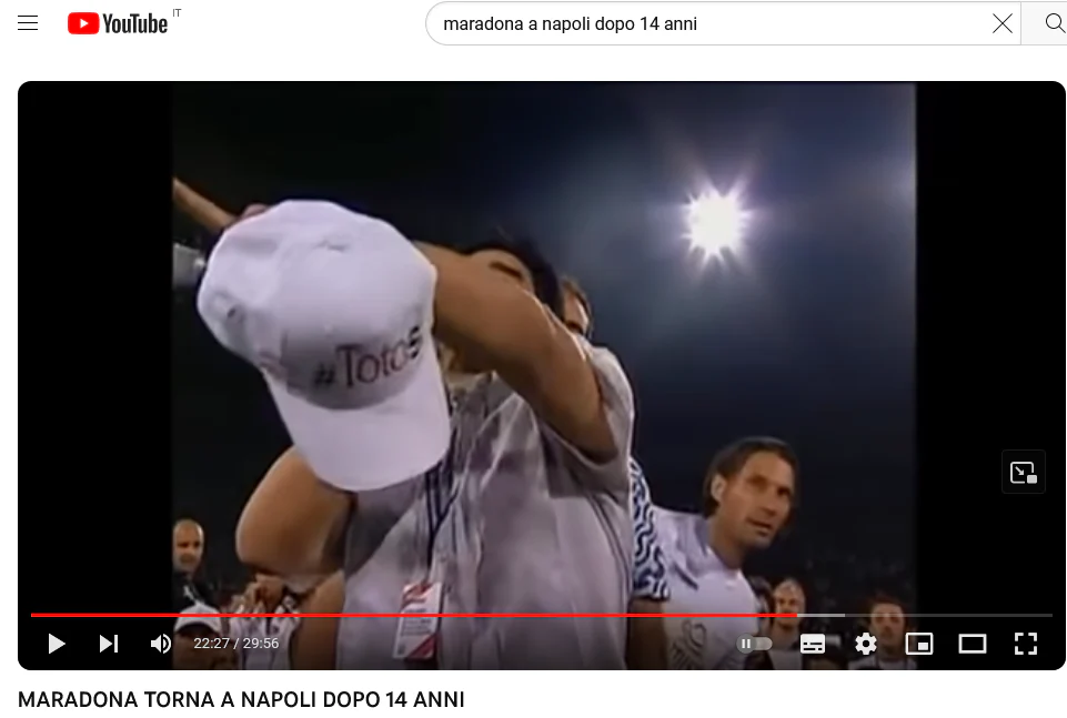 Cappello TOTOSI Addio Ciro Ferrara al San Paolo Ospite Diego Armando Maradona - Image 8