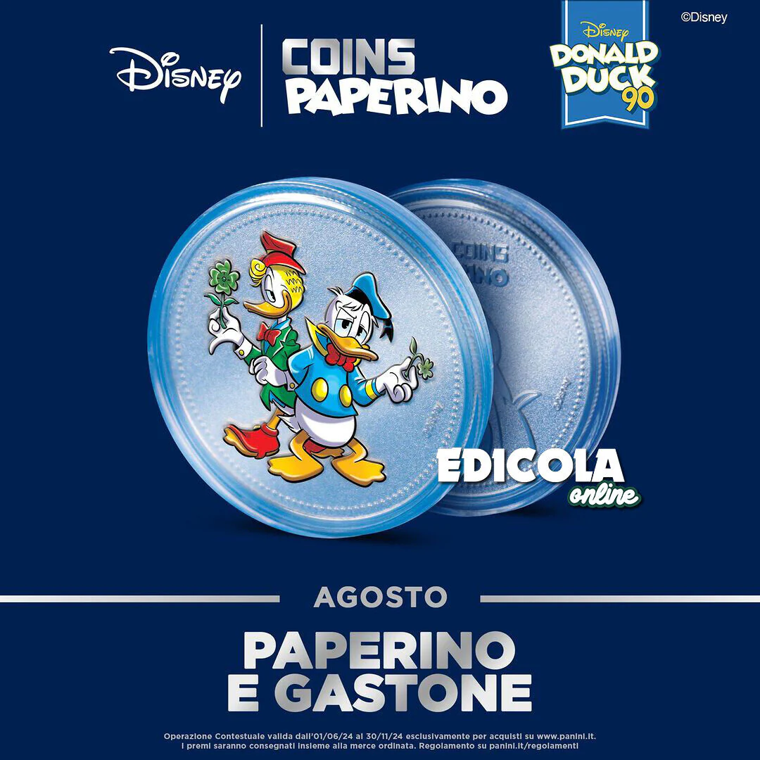 Collezione Speciale Monete Argentate COINS DISNEY di Paperino 90 anni Donald Duck - Image 4