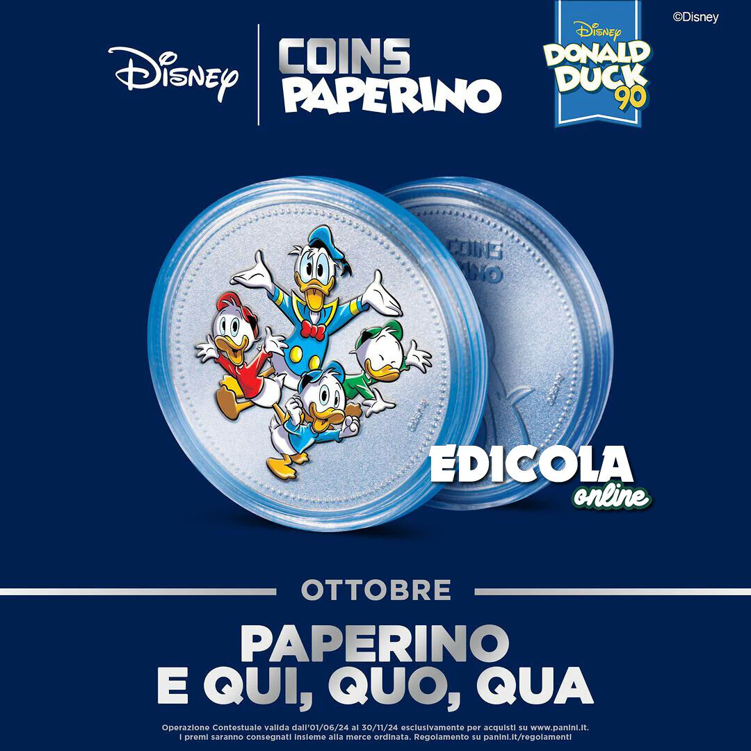 Collezione Speciale Monete Argentate COINS DISNEY di Paperino 90 anni Donald Duck - Image 6