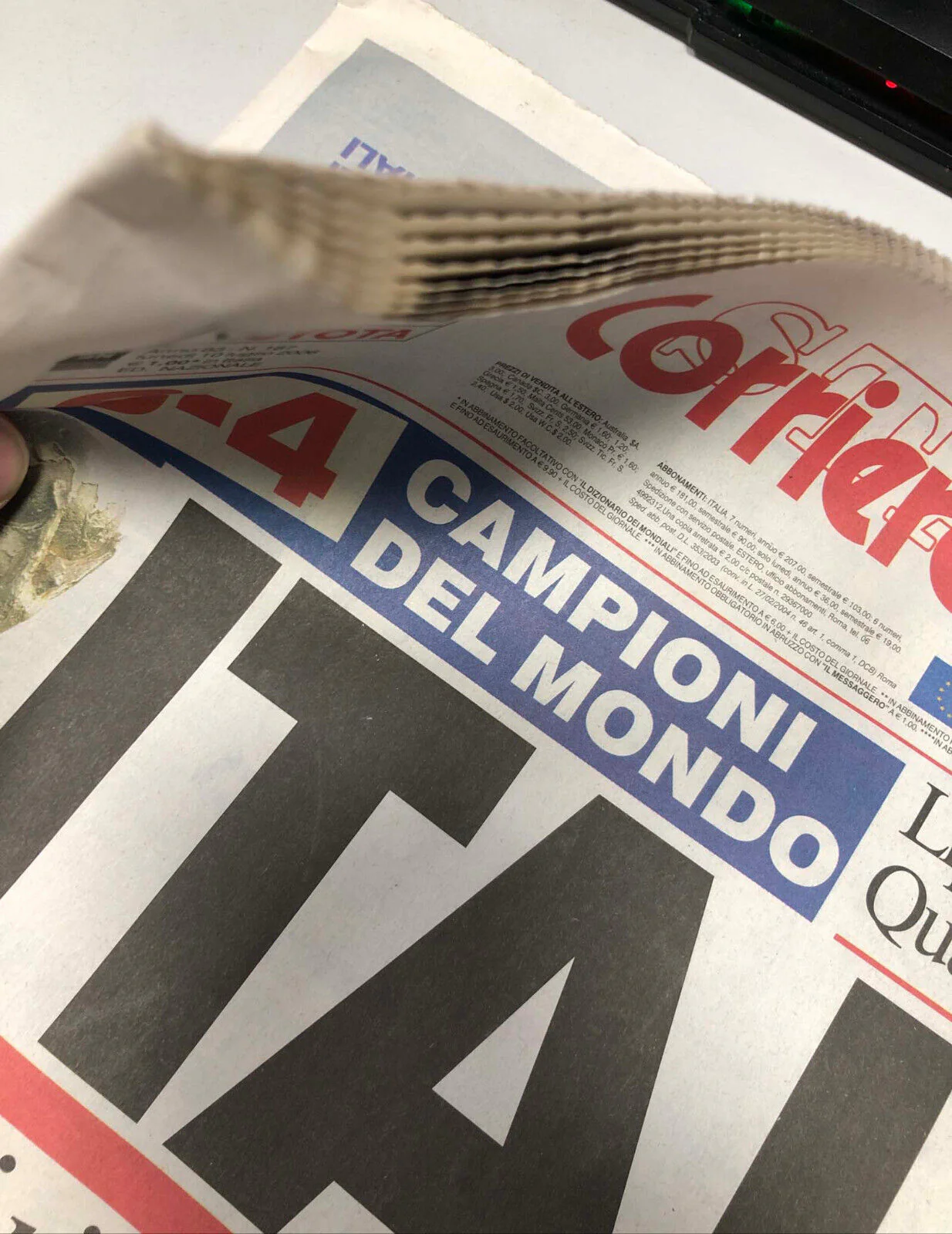 Corriere dello Sport 10 Luglio 2006 ITALIA Campione del Mondo Mondiali Calcio - Image 4