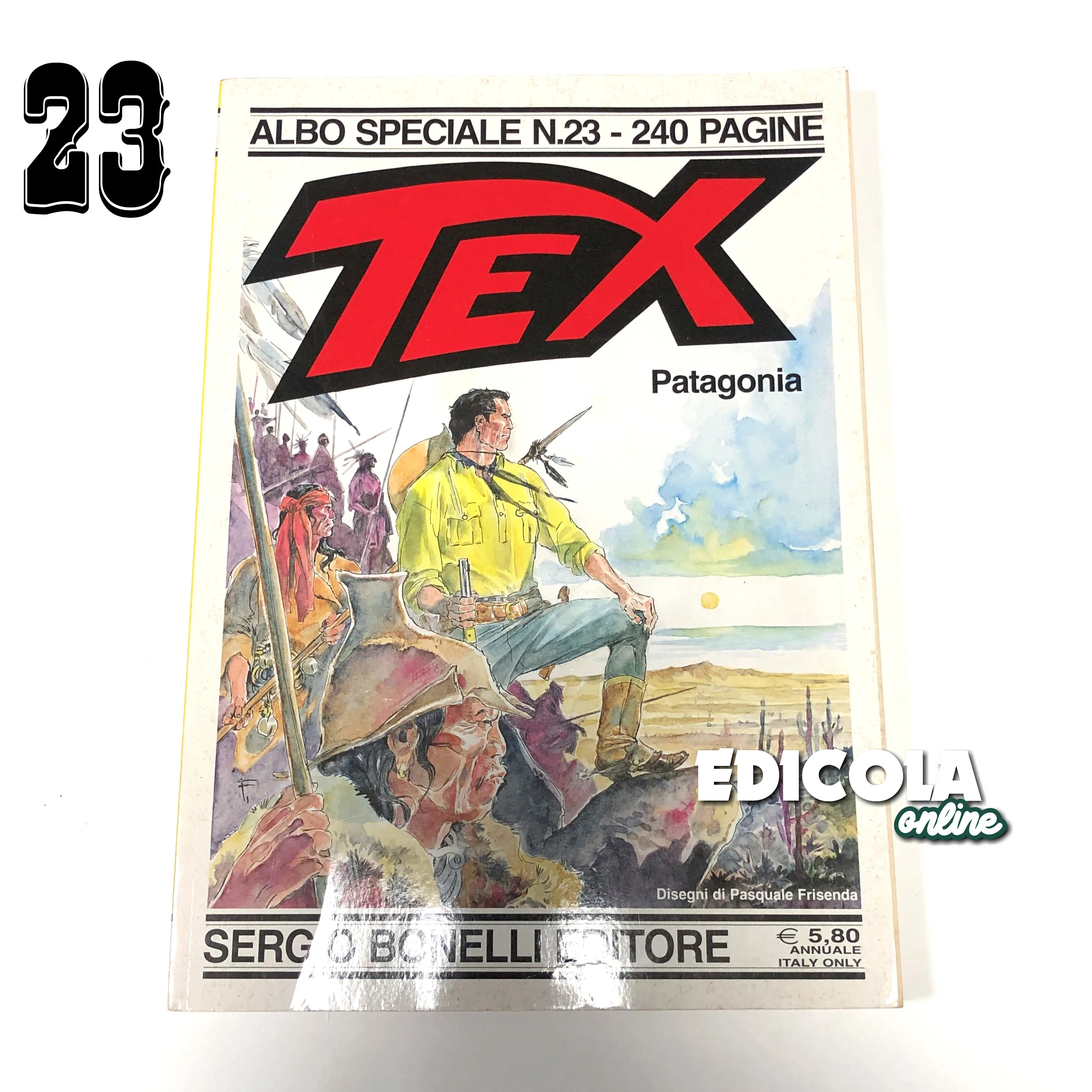 Fumetti ALBO SPECIALE 23 Patagonia con disegno Gigante TEX WILLER Raro Texone - Image 3