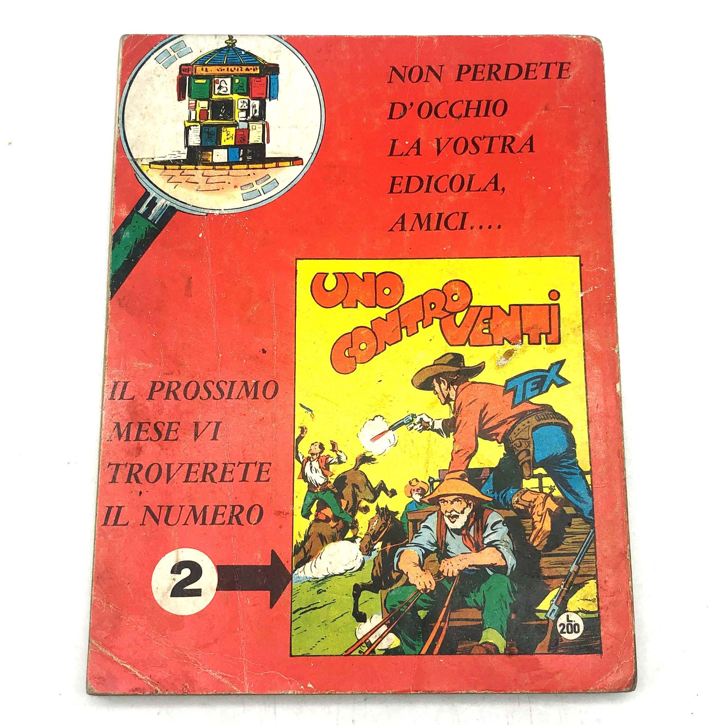 Fumetto Tex Willer Tre Stelle numero n.1 LA MANO ROSSA Originale £ 200 Lire 1964 - Image 6