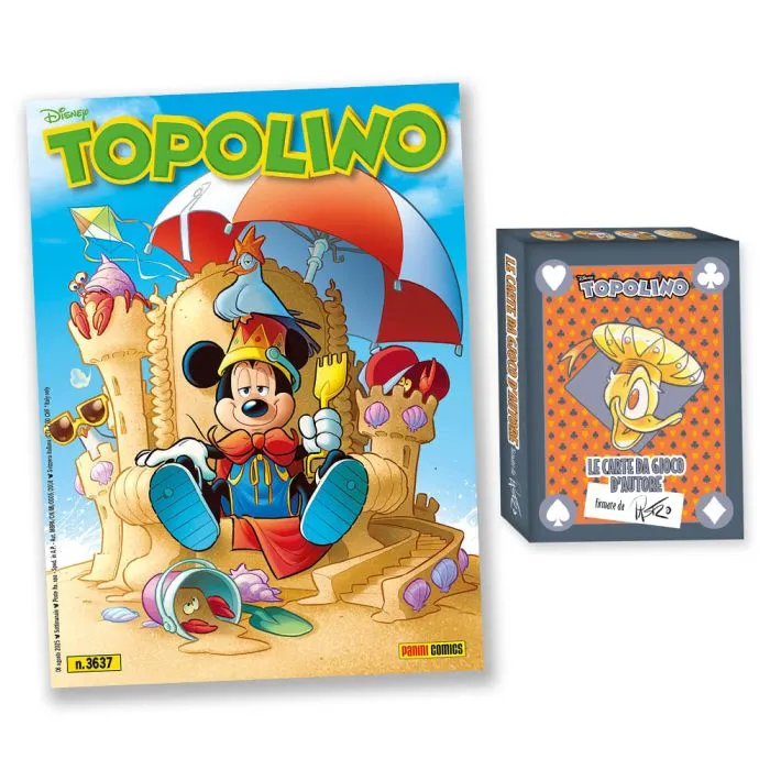 Fumetto TOPOLINO 3637 + 3638 Sigillato Edicola da Collezione + 2x Mazzo di carte Blisterato - Image 3
