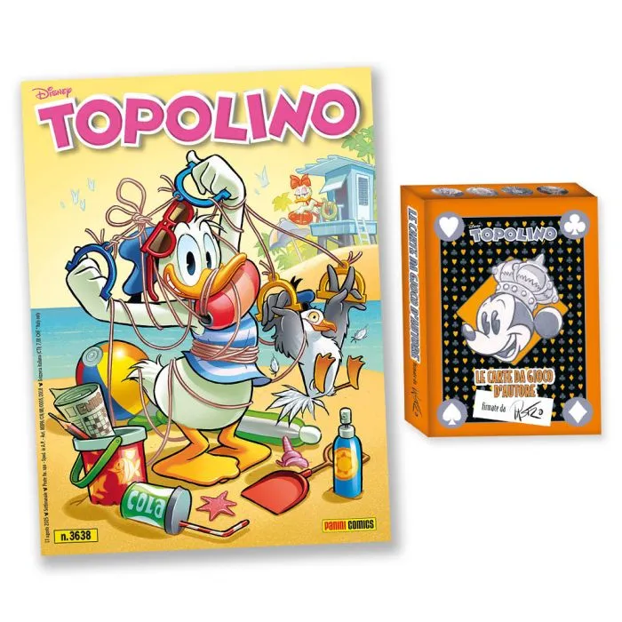 Fumetto TOPOLINO 3637 + 3638 Sigillato Edicola da Collezione + 2x Mazzo di carte Blisterato - Image 4