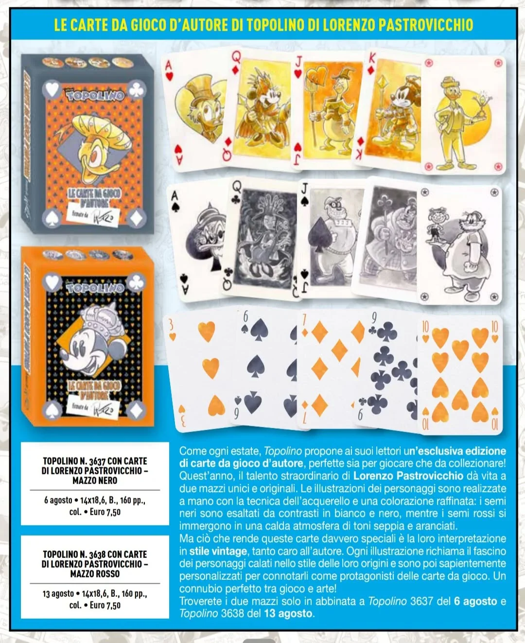 Fumetto TOPOLINO 3637 + 3638 Sigillato Edicola da Collezione + 2x Mazzo di carte Blisterato - Image 6