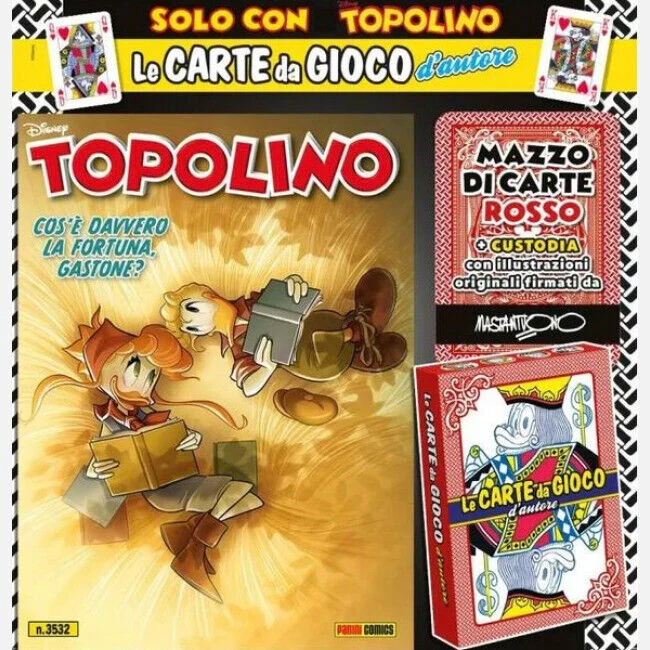 Fumetto TOPOLINO Sigillato Edicola da Collezione + 2x Mazzo di carte Blisterato - Image 4