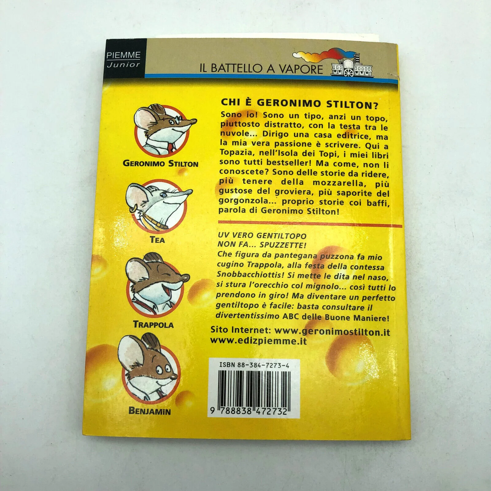 Libro per Bambini a fumetti di GERONIMO STILTON illustrato Ragazzi usato Vintage - Image 3