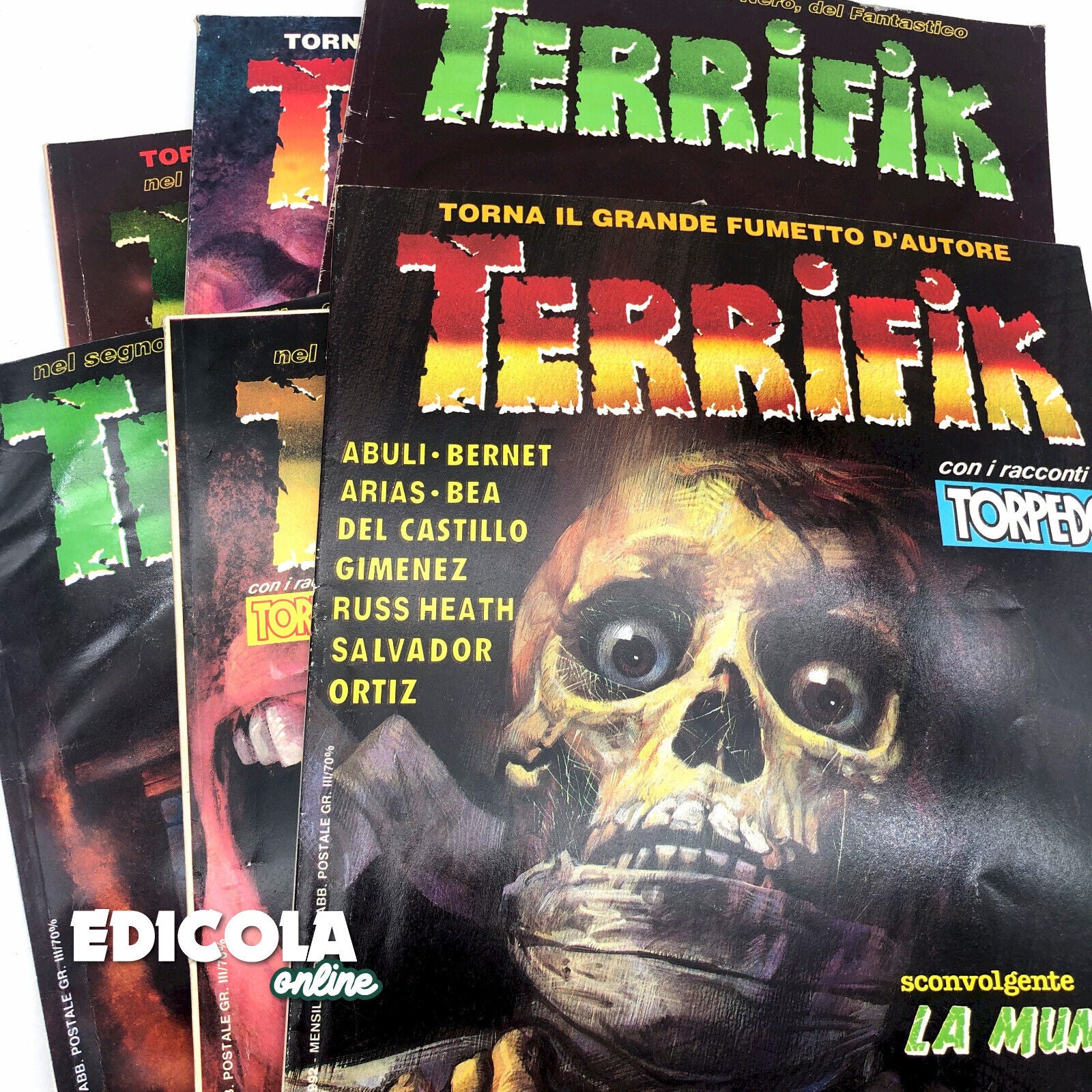 Lotto Fumetti TERRIFIK in italiano 1992 Raro Horror Noir Usati Prima Edizione Cenisio - Image 14