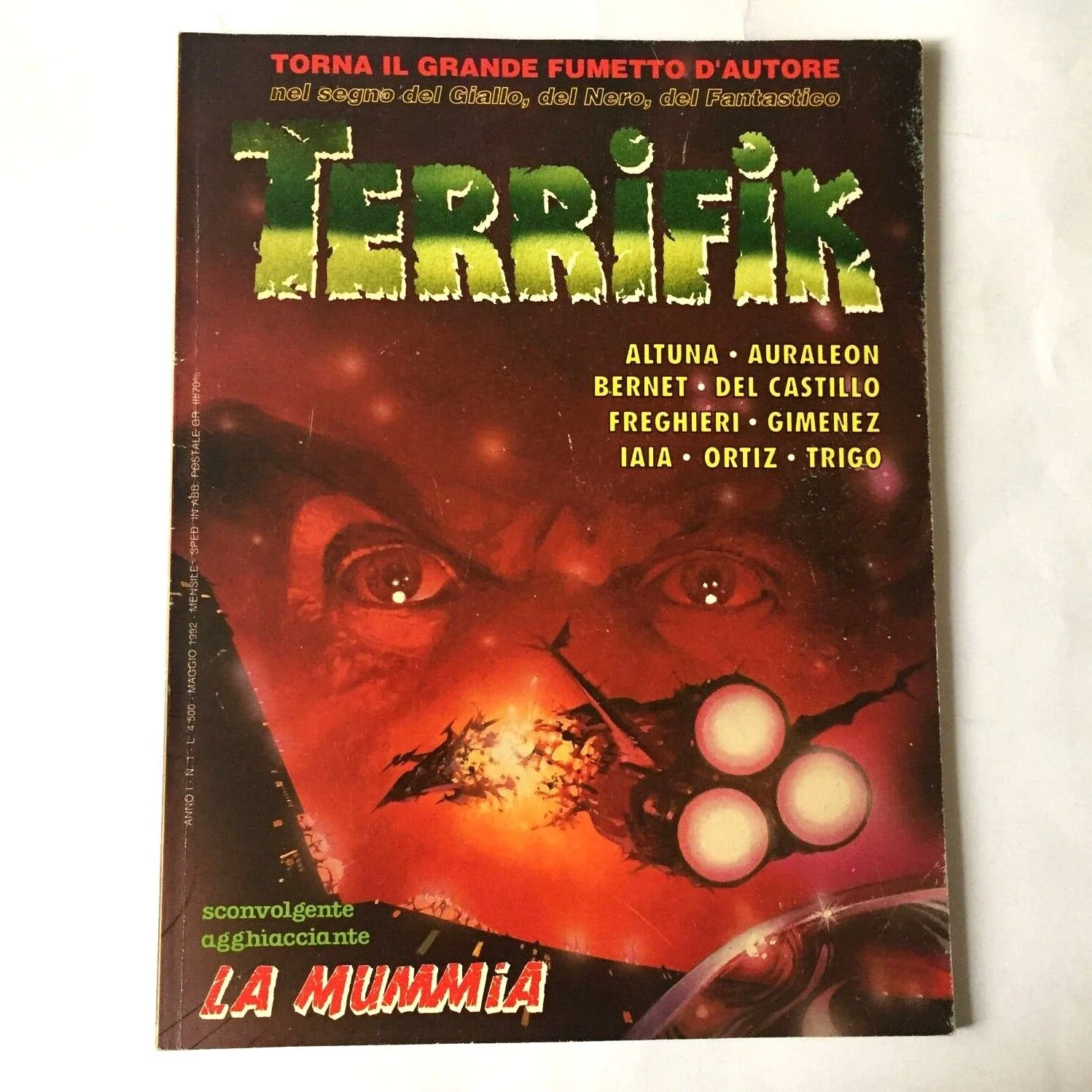 Lotto Fumetti TERRIFIK in italiano 1992 Raro Horror Noir Usati Prima Edizione Cenisio - Image 15