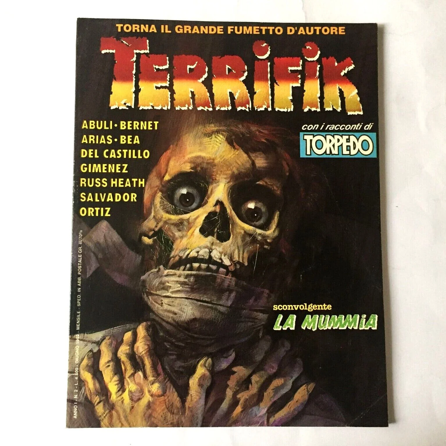 Lotto Fumetti TERRIFIK in italiano 1992 Raro Horror Noir Usati Prima Edizione Cenisio - Image 16