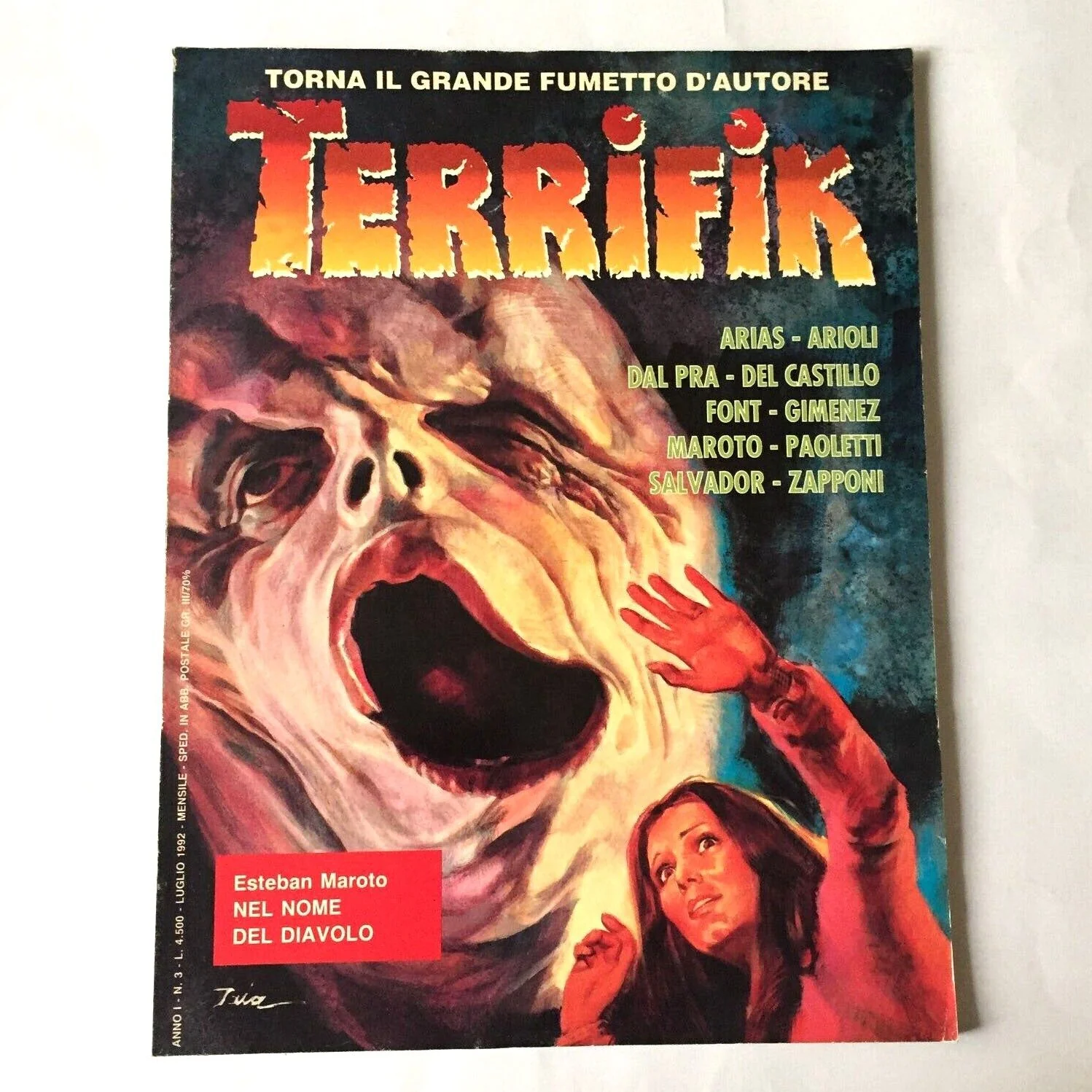 Lotto Fumetti TERRIFIK in italiano 1992 Raro Horror Noir Usati Prima Edizione Cenisio - Image 17