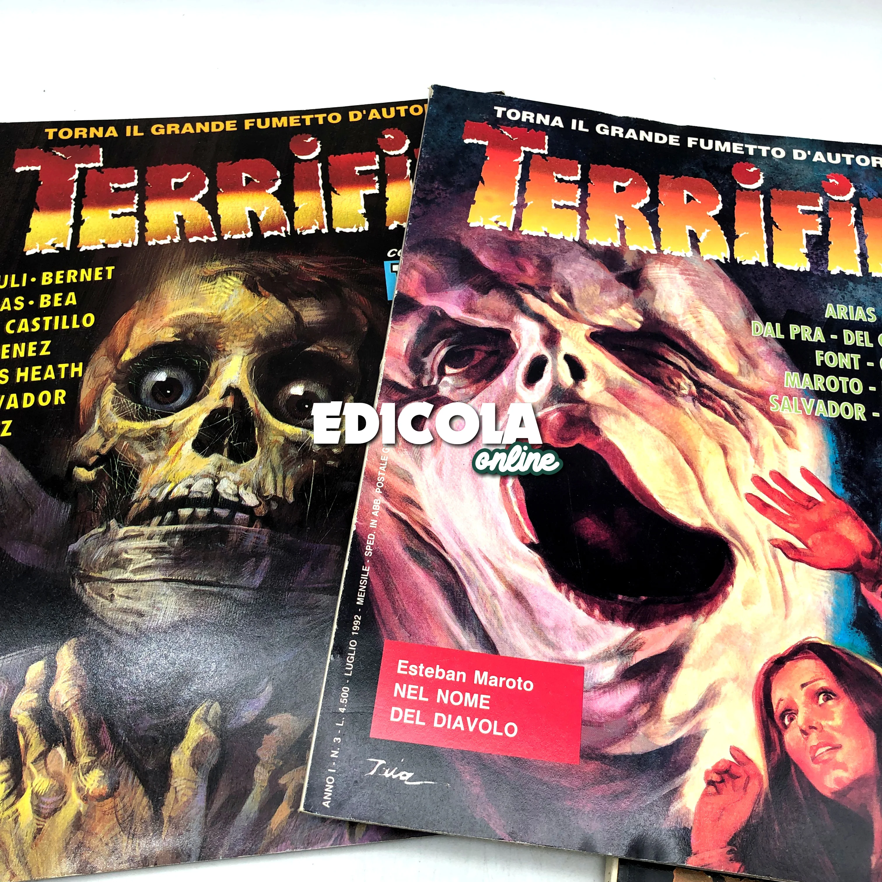 Lotto Fumetti TERRIFIK in italiano 1992 Raro Horror Noir Usati Prima Edizione Cenisio - Image 5