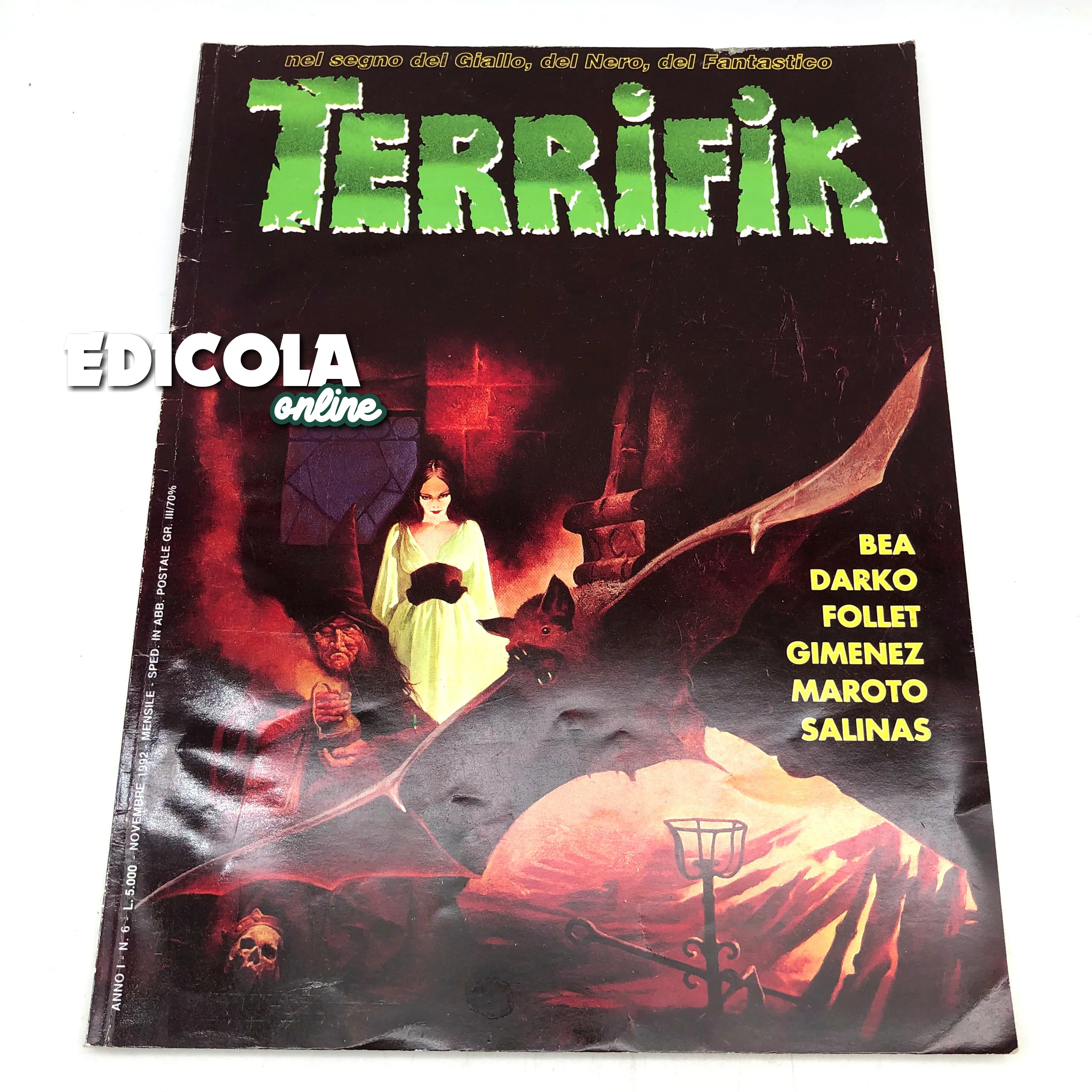Lotto Fumetti TERRIFIK in italiano 1992 Raro Horror Noir Usati Prima Edizione Cenisio - Image 7