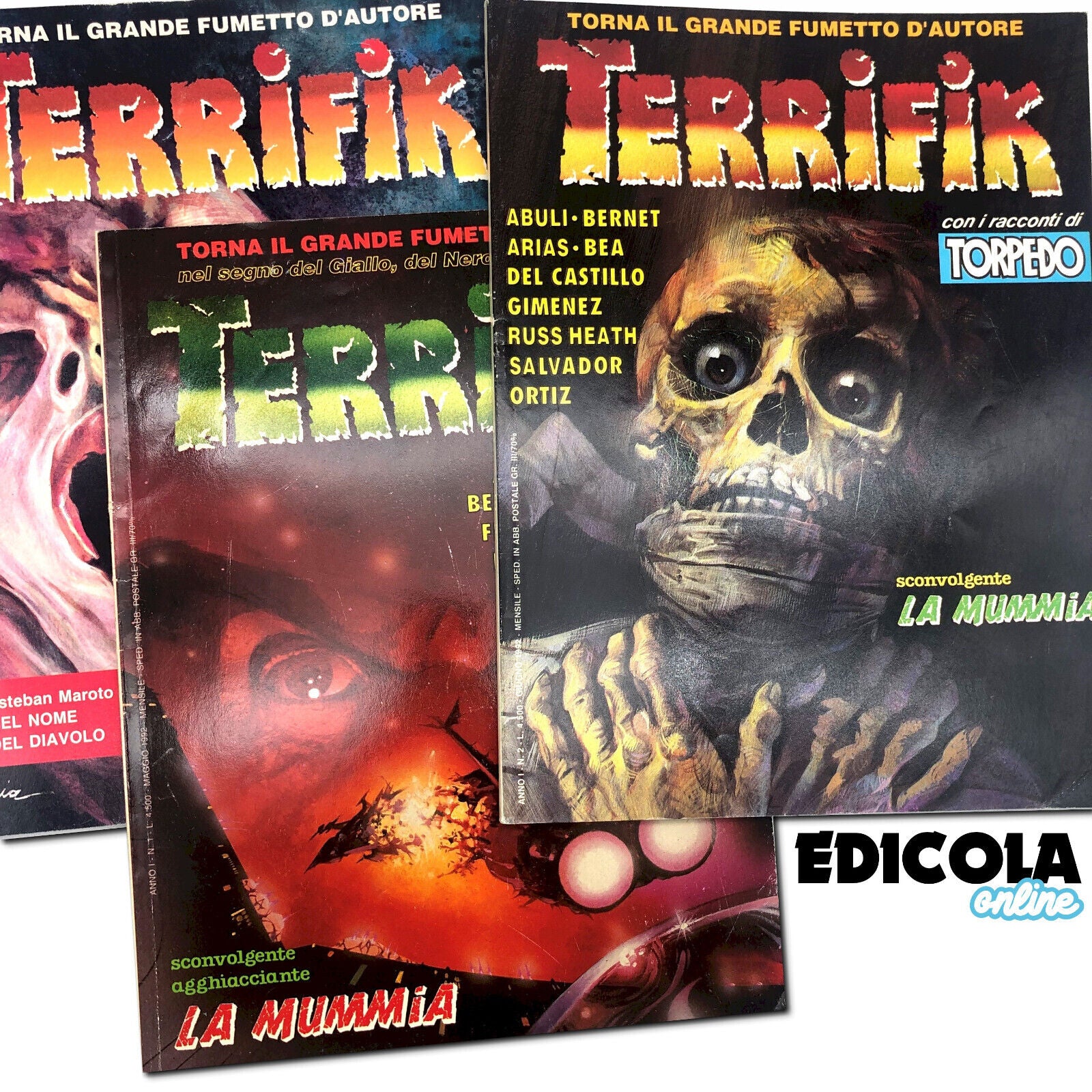Lotto Fumetti TERRIFIK in italiano 1992 Raro Horror Noir Usati Prima Edizione Cenisio - Image 9