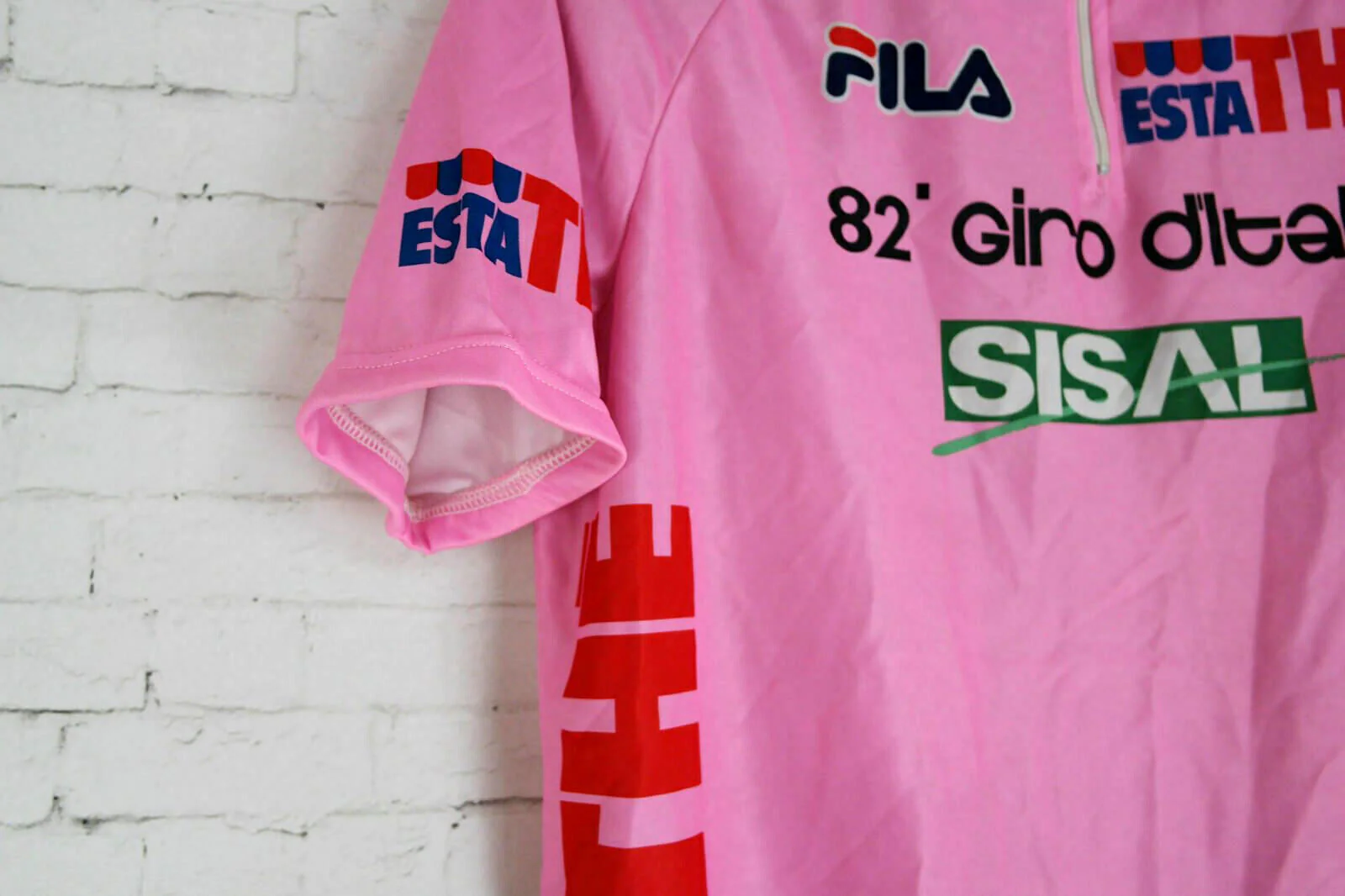 Maglia ROSA Ciclismo 82° Giro d' Italia 1999 Vintage Marco Pantani + Sportweek - Image 4
