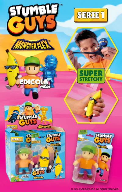 Personaggi STUMBLE GUYS Serie 1 2 Action Figure 3D Super Allungabili Monsterflex - Image 8