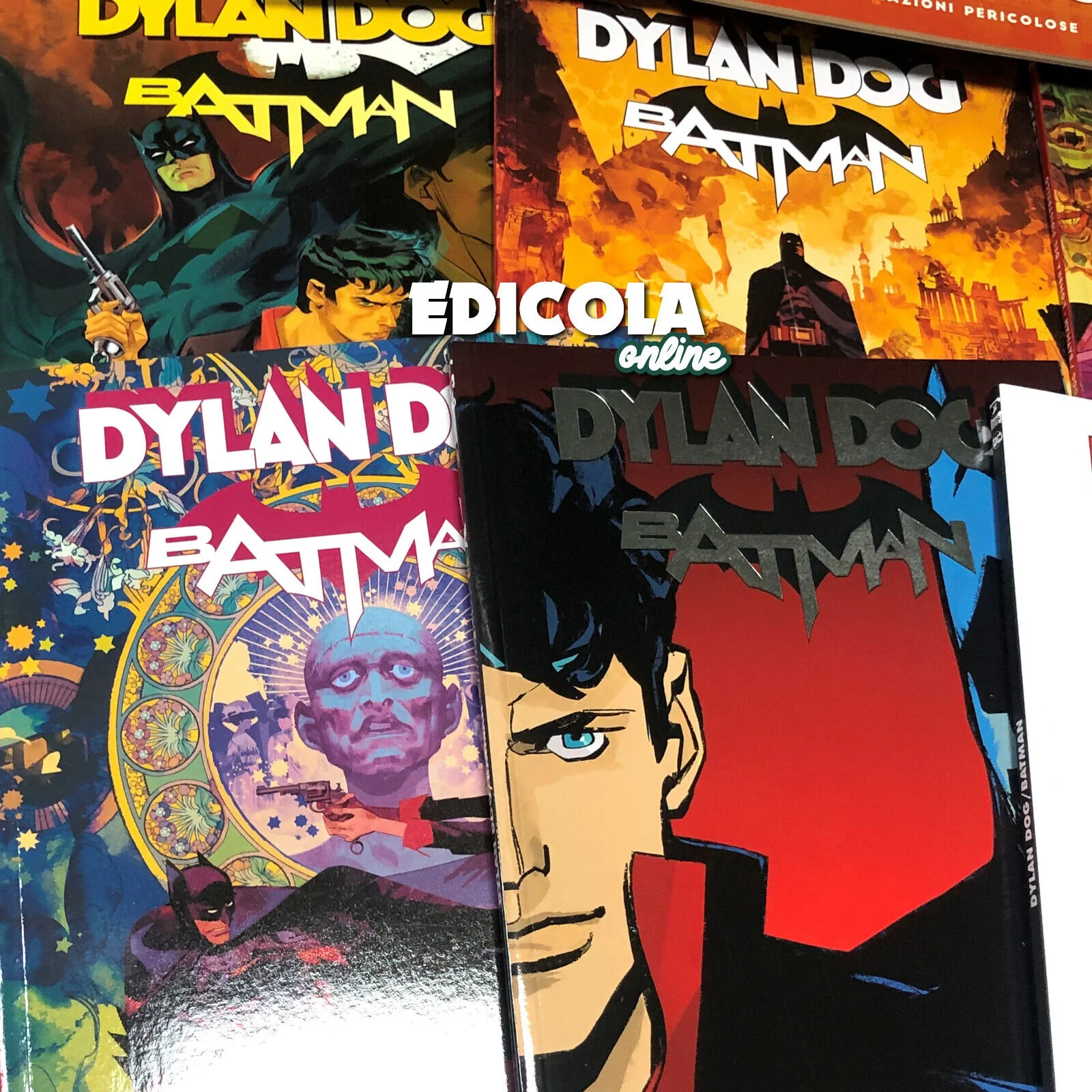 Saga Completa 8x Fumetti DYLAN DOG e BATMAN Numero 0 1 2 3 + Variant Cover Joker - Image 7