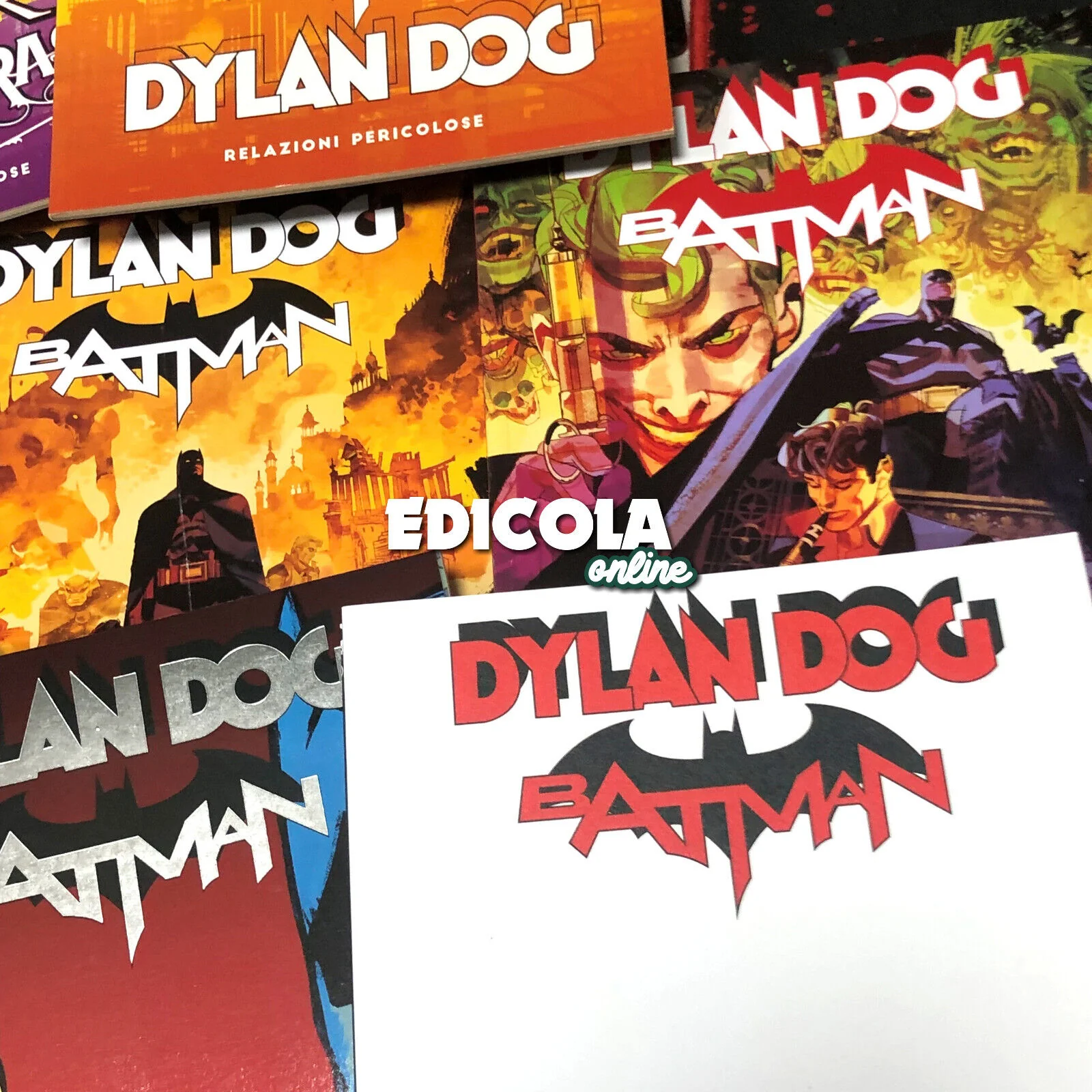 Saga Completa 8x Fumetti DYLAN DOG e BATMAN Numero 0 1 2 3 + Variant Cover Joker - Image 8