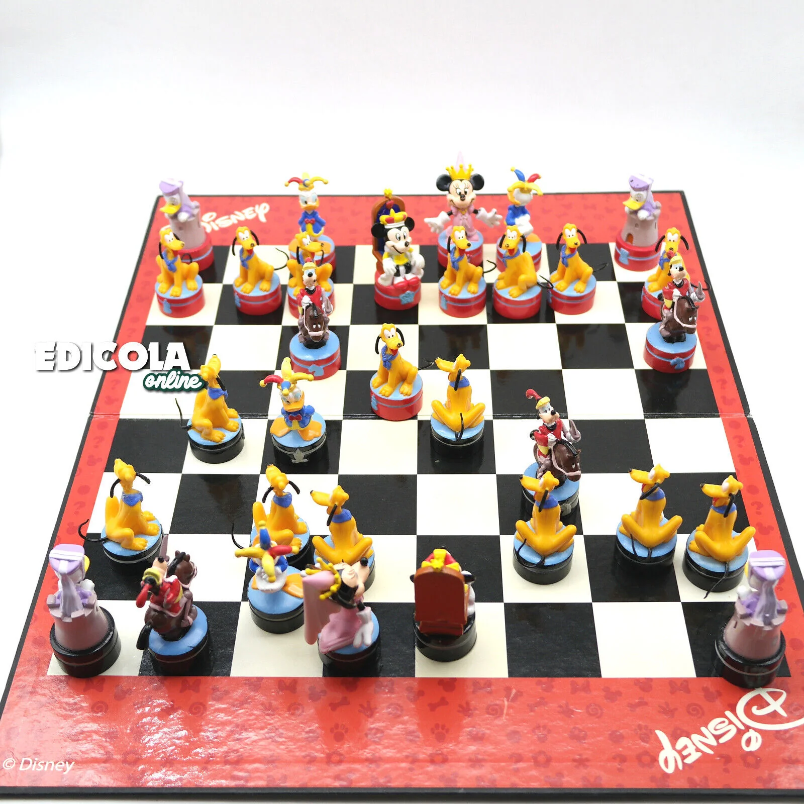 Scatola Giochi Scacchi Scacchiera Personaggi Disney 3D usata pedine Set Completo - Image 11