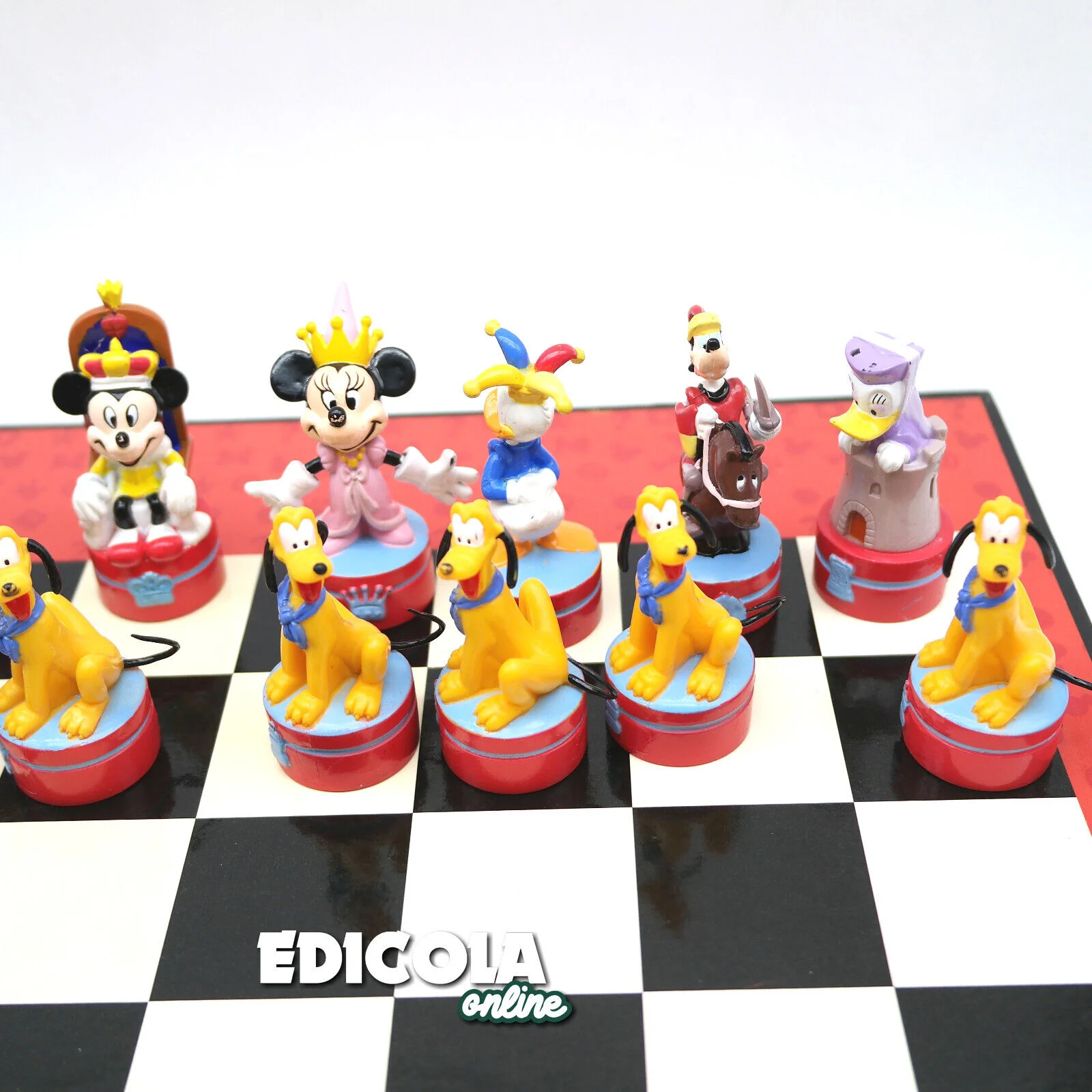 Scatola Giochi Scacchi Scacchiera Personaggi Disney 3D usata pedine Set Completo - Image 4