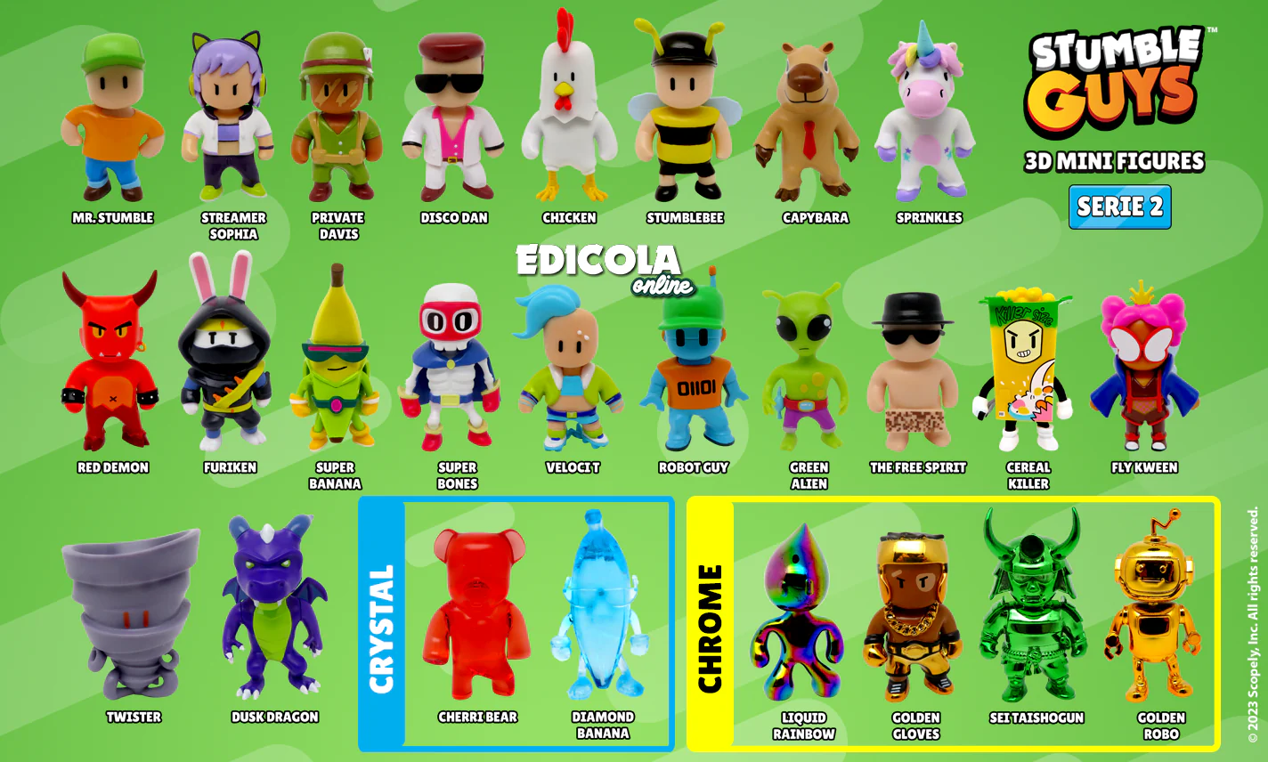 Personaggi STUMBLE GUYS Serie 2 - mini Action Figure 3D - Image 32