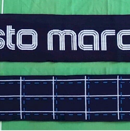 Sciarpa Ultras Napoli Vintage Calcio HO VISTO MARADONA Campione Diego Armando - Image 4