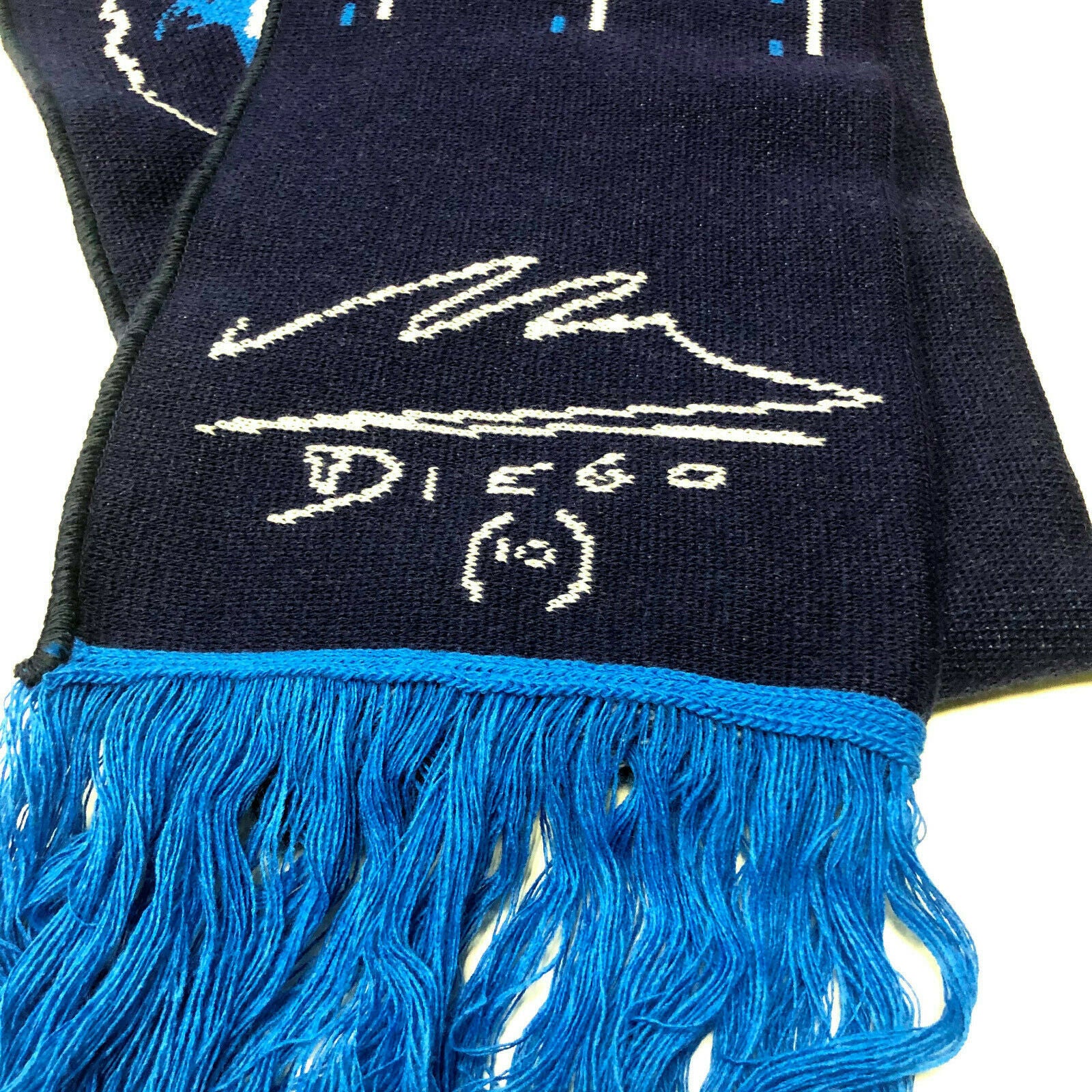 Sciarpa Ultras Napoli Vintage Calcio HO VISTO MARADONA Campione Diego Armando - Image 8