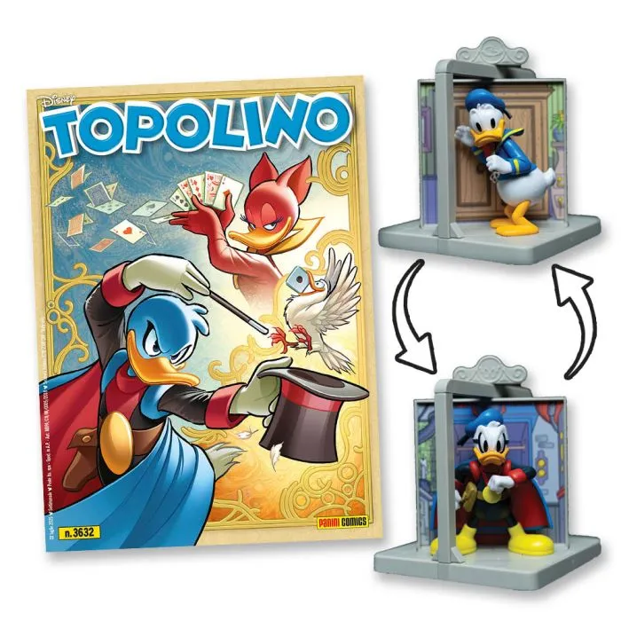 Set 2 Fumetti di Topolino: Diorama Paperino e Paperinik ( Statua Peperino / Paperinik ) Statuetta 3D - Image 7