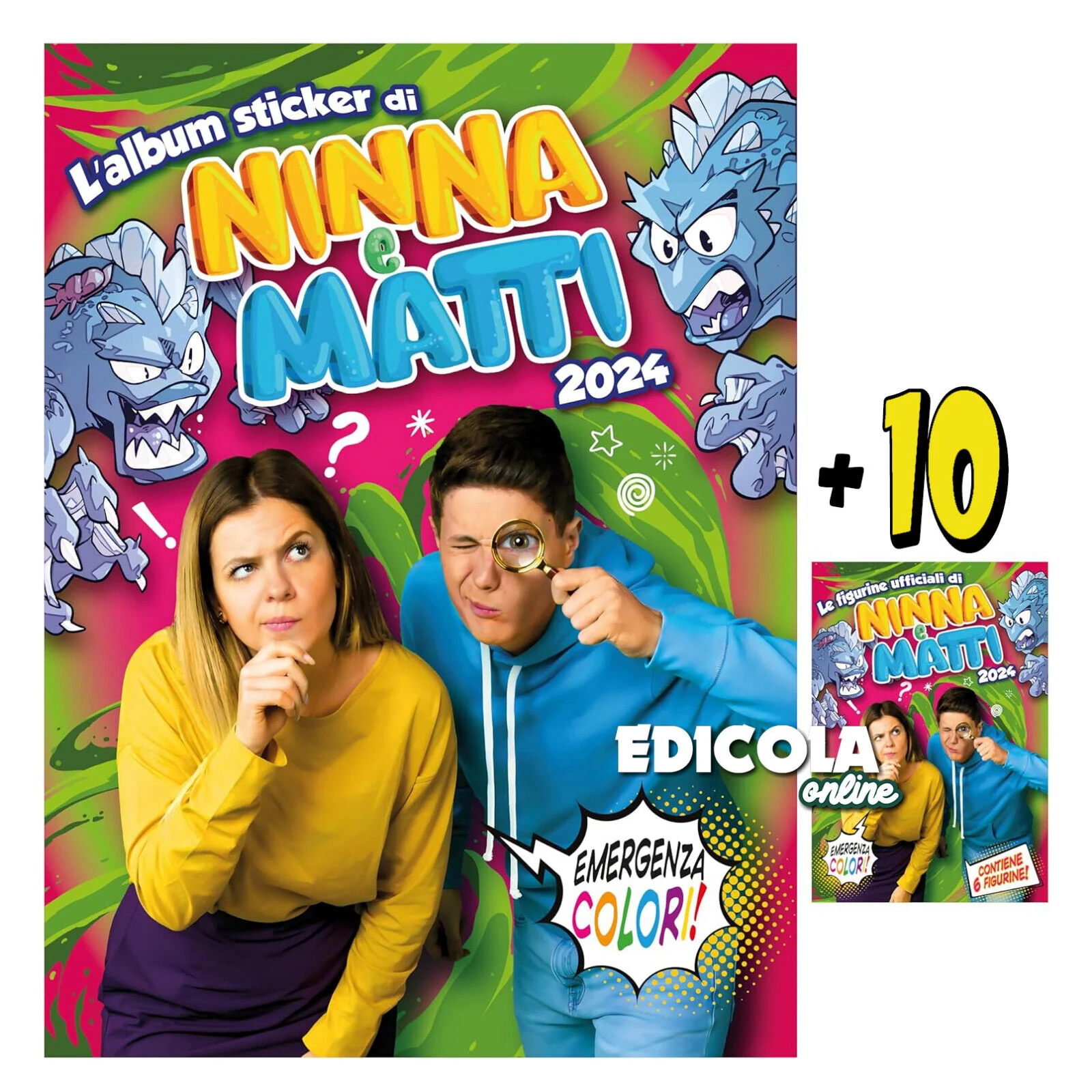 Set Album e/o Bustine di Figurine NINNA e MATTI Emergenza Colori Sticker 2024 - Image 6