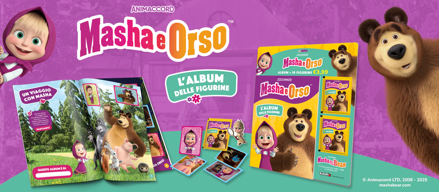 Set Album e/o Bustine di Figurine Sticker Masha e Orso (2026) - Image 4