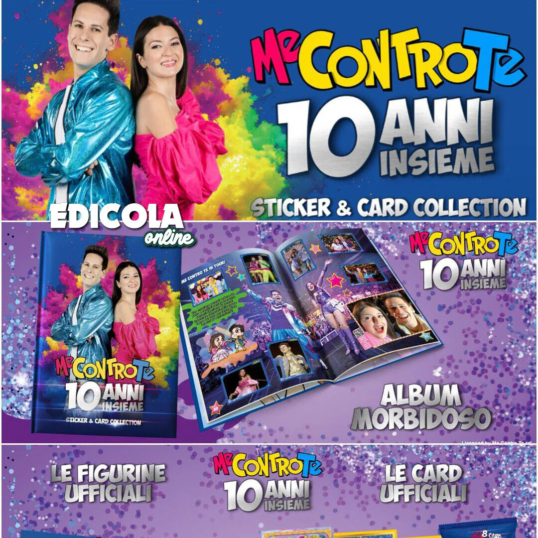 Set Album Me CONTRO Te 10 ANNI INSIEME 2024 LUI e SOFI Bustine di Figurine Card - Image 15