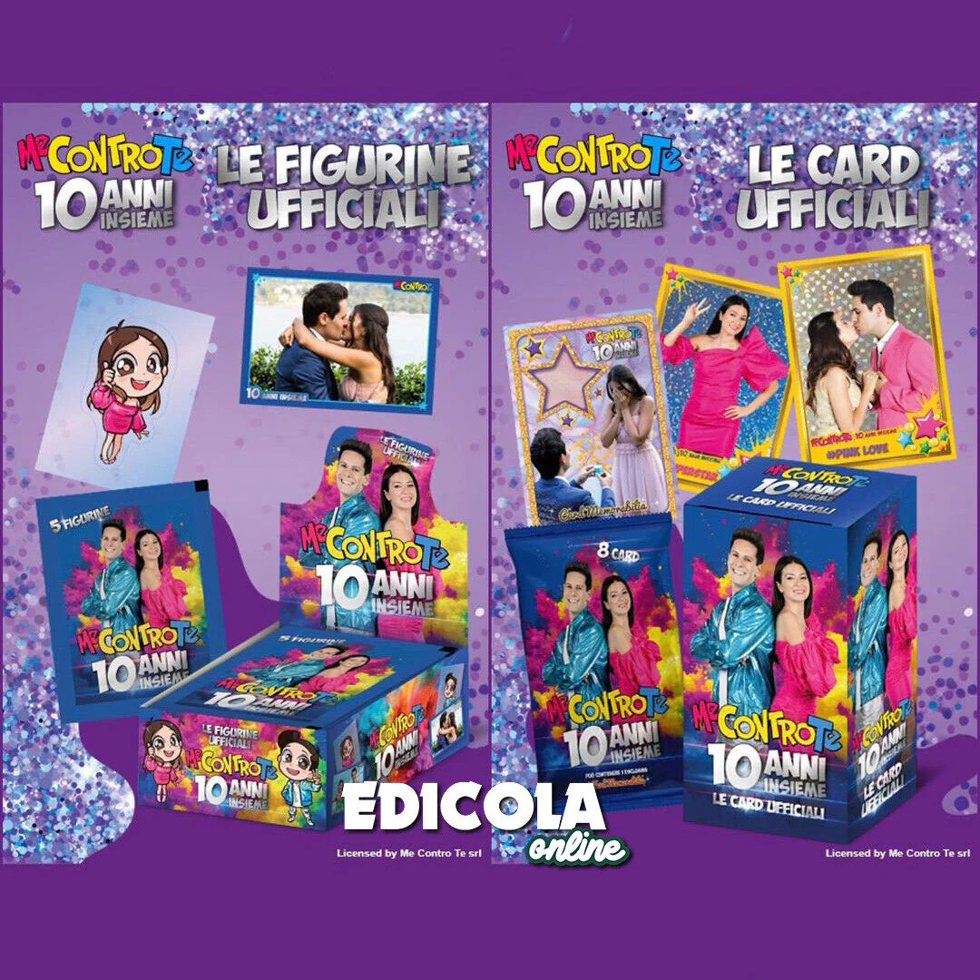Set Album Me CONTRO Te 10 ANNI INSIEME 2024 LUI e SOFI Bustine di Figurine Card - Image 16