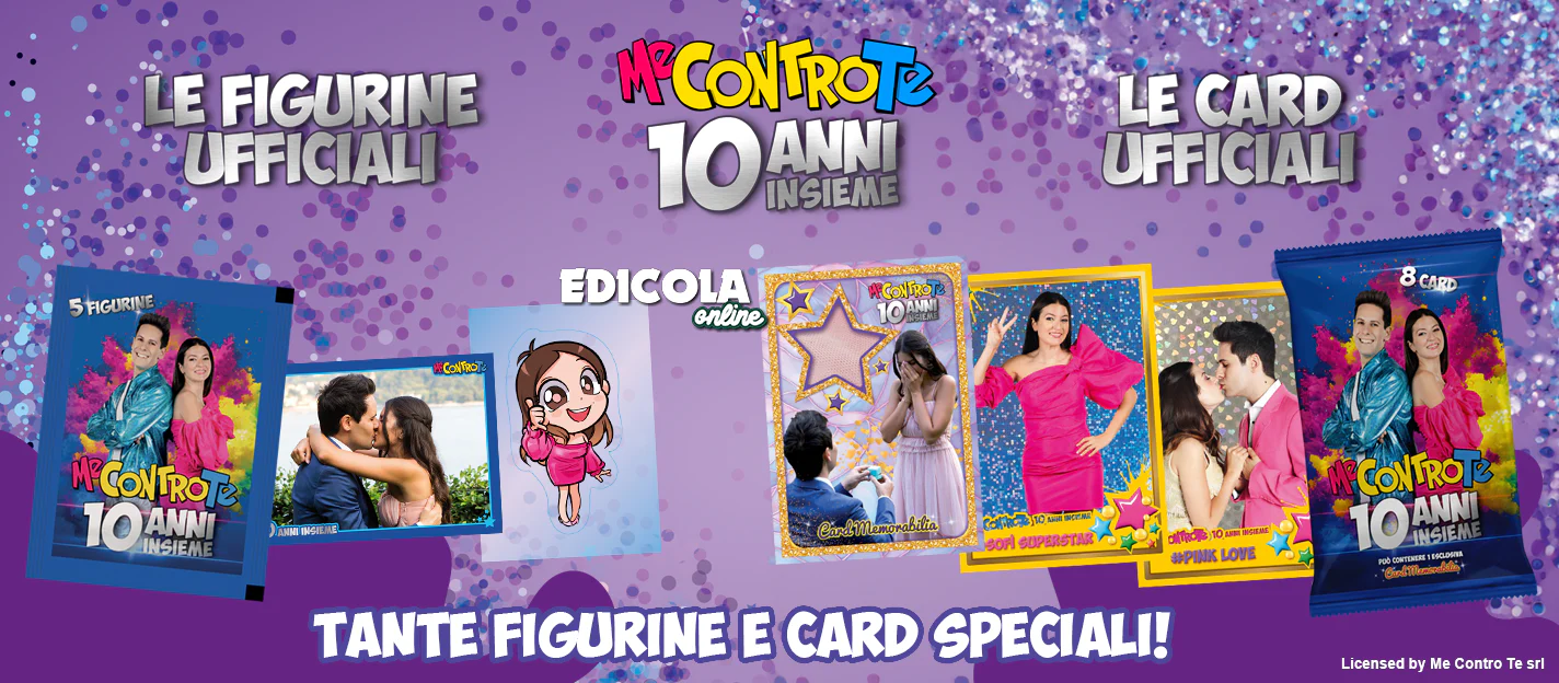 Set Album Me CONTRO Te 10 ANNI INSIEME 2024 LUI e SOFI Bustine di Figurine Card - Image 20