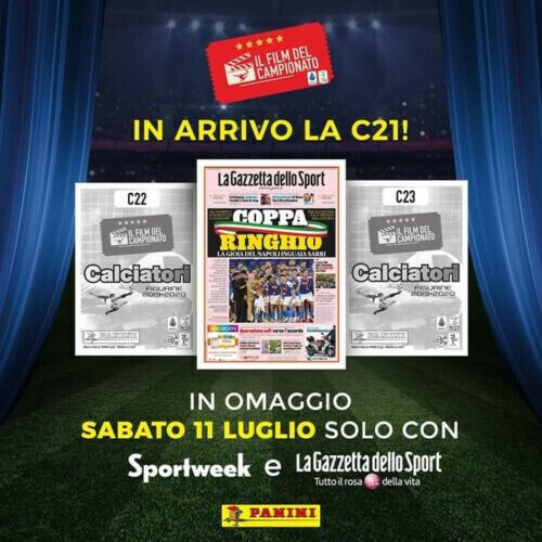 SPORTWEEK LA GAZZETTA DELLO SPORT Figurine Calciatori 2019-20 Panini C21 C22 C23 - Image 3