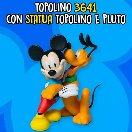 TOPOLINO 3641 da Collezione con Statua Topolino e Pluto (95° anno) - Image 3